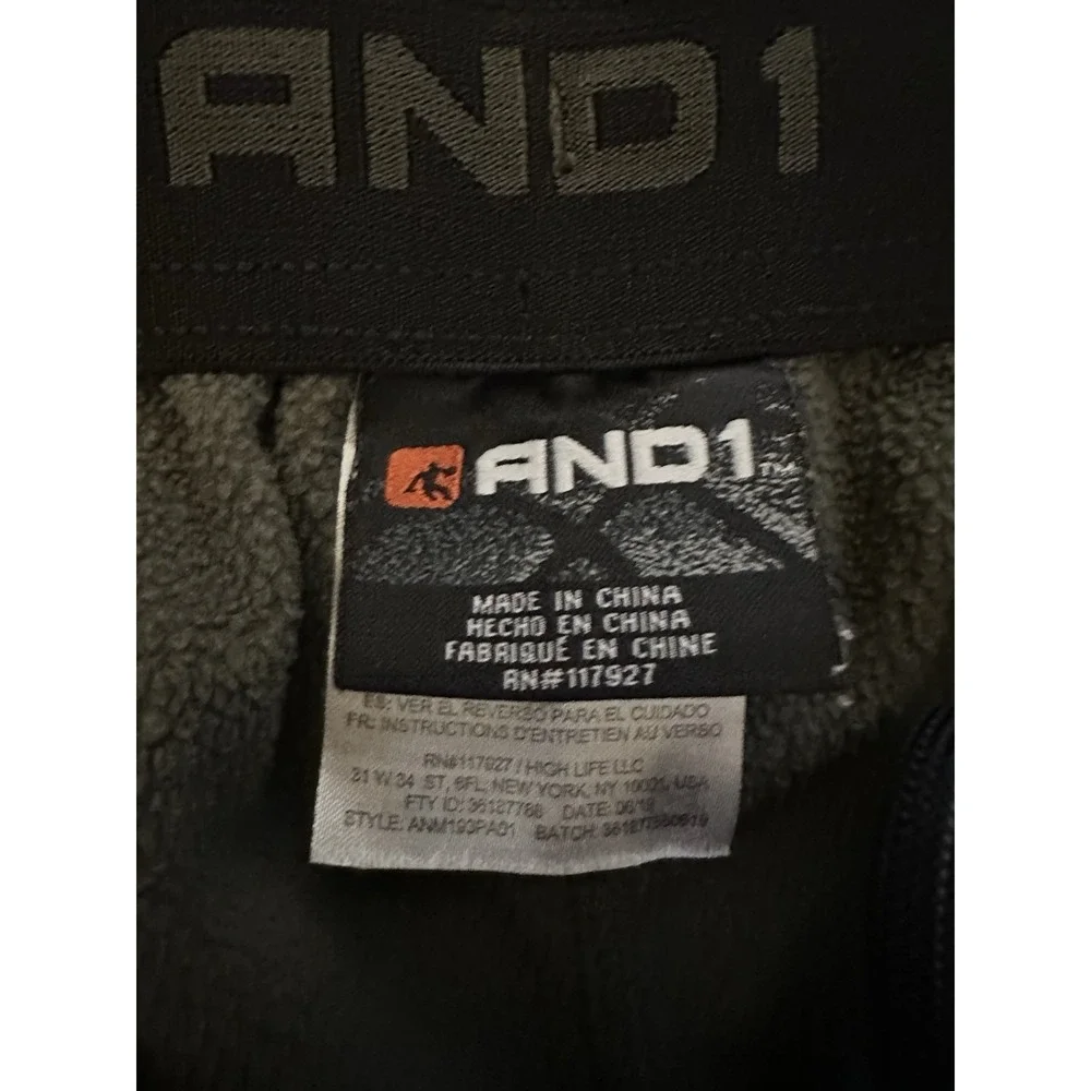 AND1‎ Sweatpants Men's M Green Athletic Basketball Cinch Cord